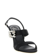 Roger Vivier Mini Bouquet Sandals Black, view 2