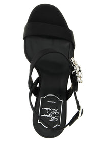 Roger Vivier Mini Bouquet Sandals Black