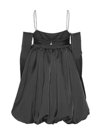 ROTATE Birger Christensen Women's Mini Bubble Dress Black