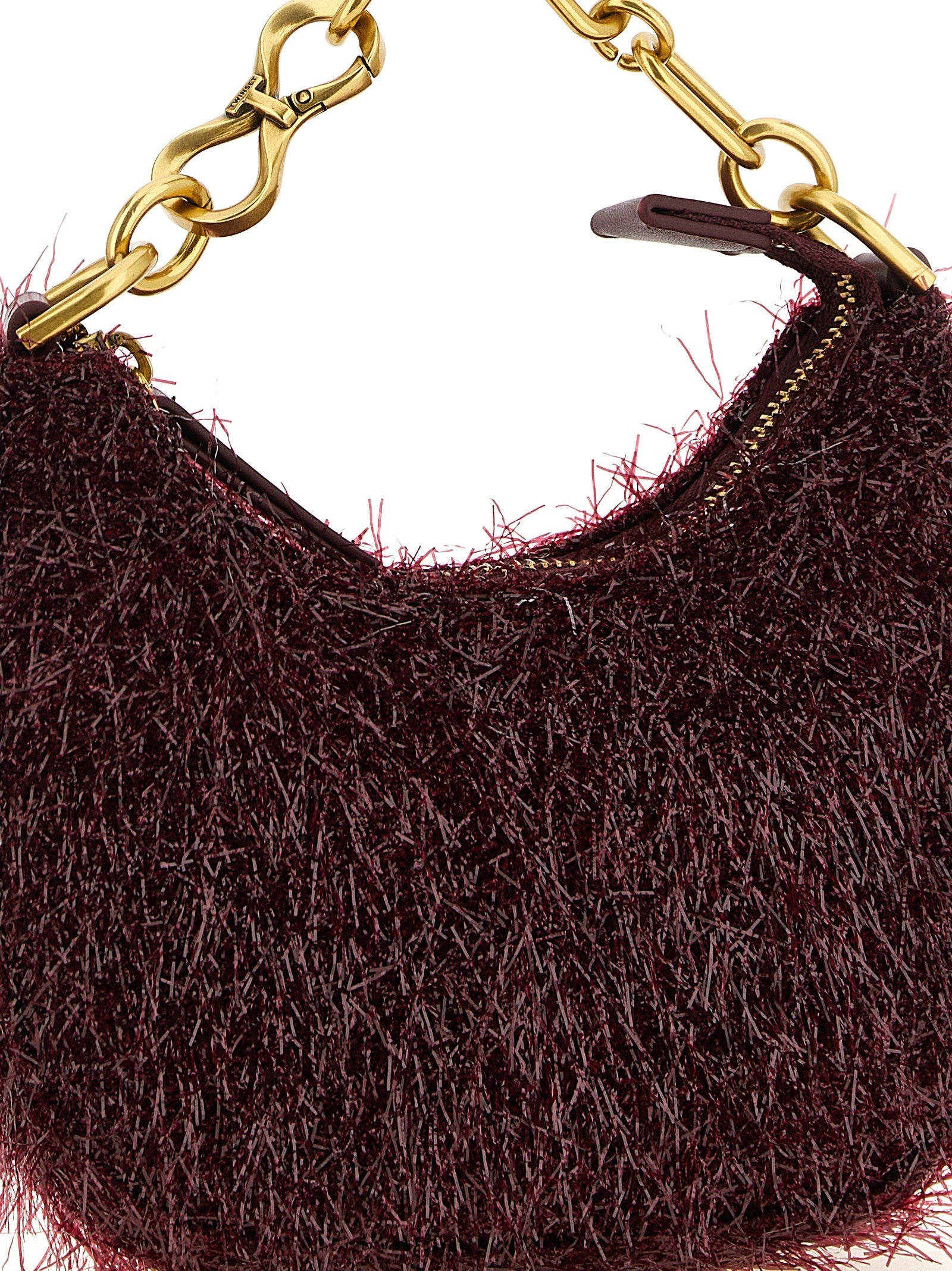 Twin Set Mini Croissant Handbag Red