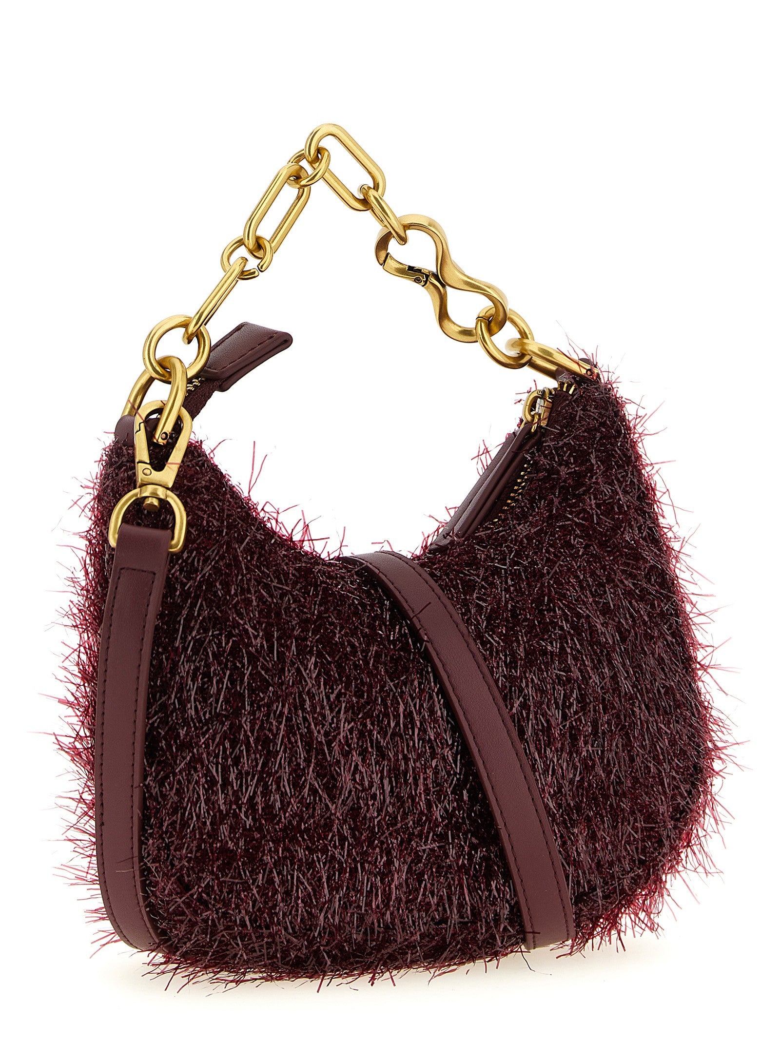 Twin Set Mini Croissant Handbag Red