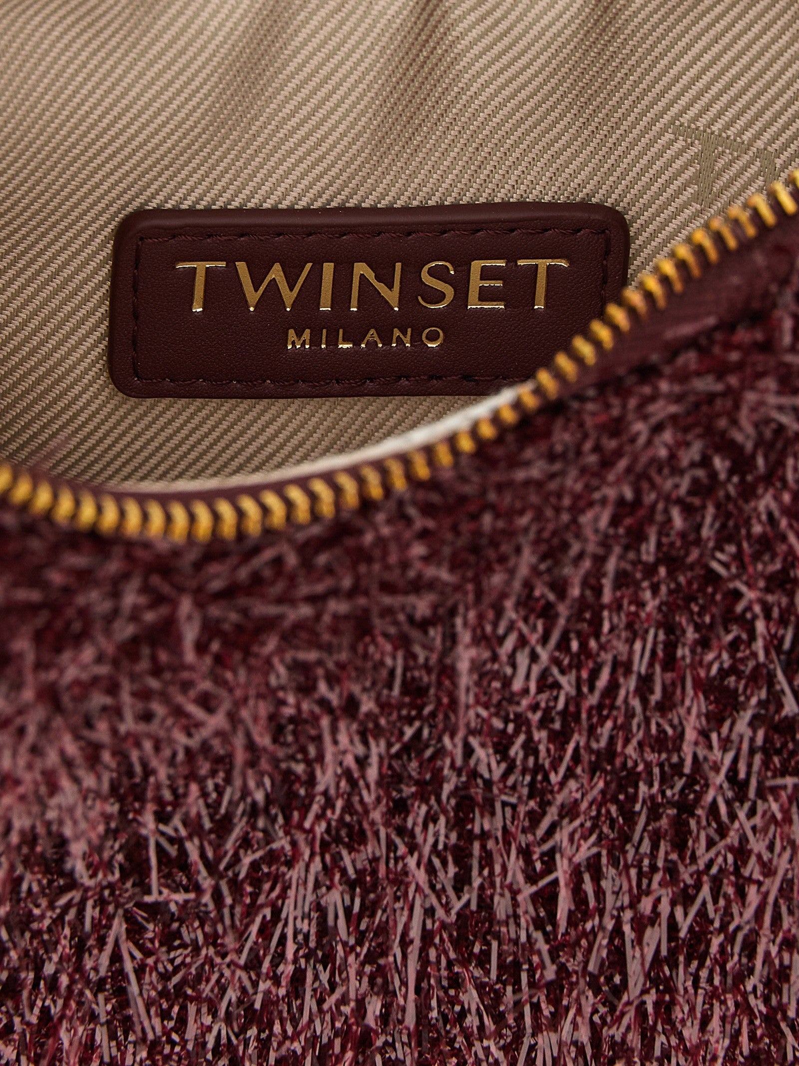 Twin Set Mini Croissant Handbag Red