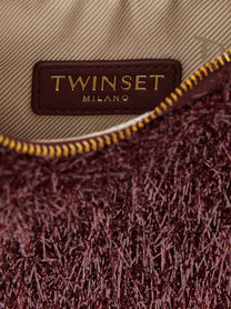 Twin Set Mini Croissant Handbag Red