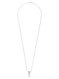 Rick Owens Mini Crystal Trunk Necklace Silver