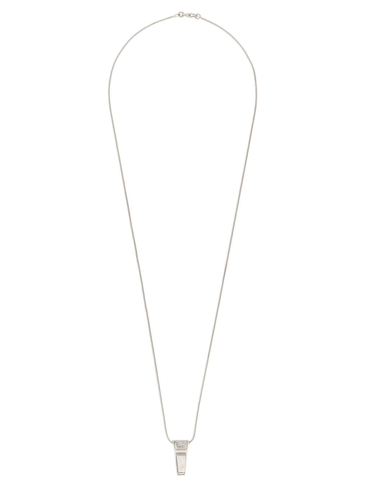 Rick Owens Mini Crystal Trunk Necklace Silver