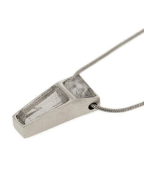 Rick Owens Mini Crystal Trunk Necklace Silver