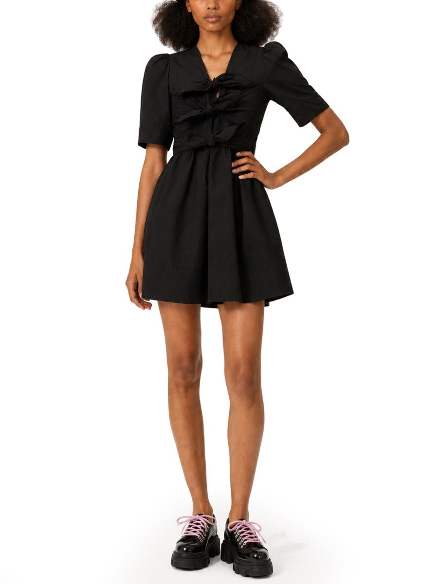 Ganni Women's Mini Dress Black