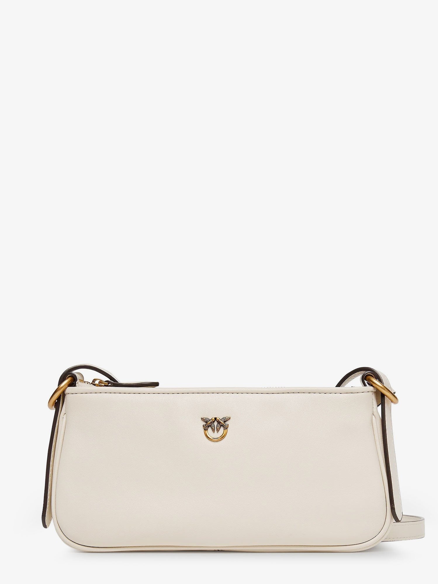 Pinko Women's Half Moon Mini Crossbody Bag White