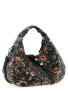 Ganni Mini Hobo Flowers Handbag Gold, view 2