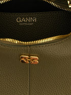 Ganni Mini Hobo Handbag Green, view 4