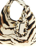Ganni Mini Hobo Zebra Handbag Gold, view 3