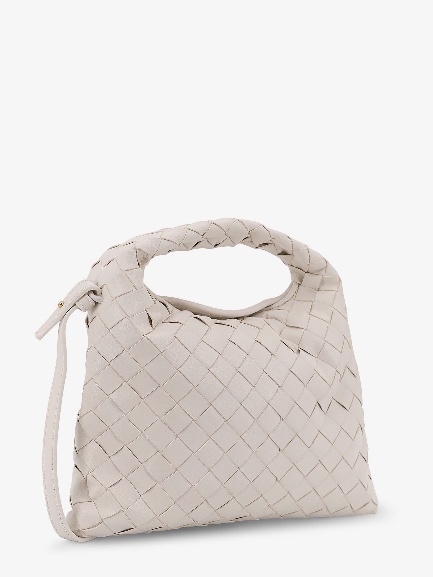 Bottega Veneta Women's Mini Hop Leather Crossbody Bag White