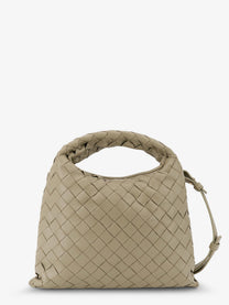 Bottega Veneta Women's Mini Hop Leather Crossbody Bag Beige