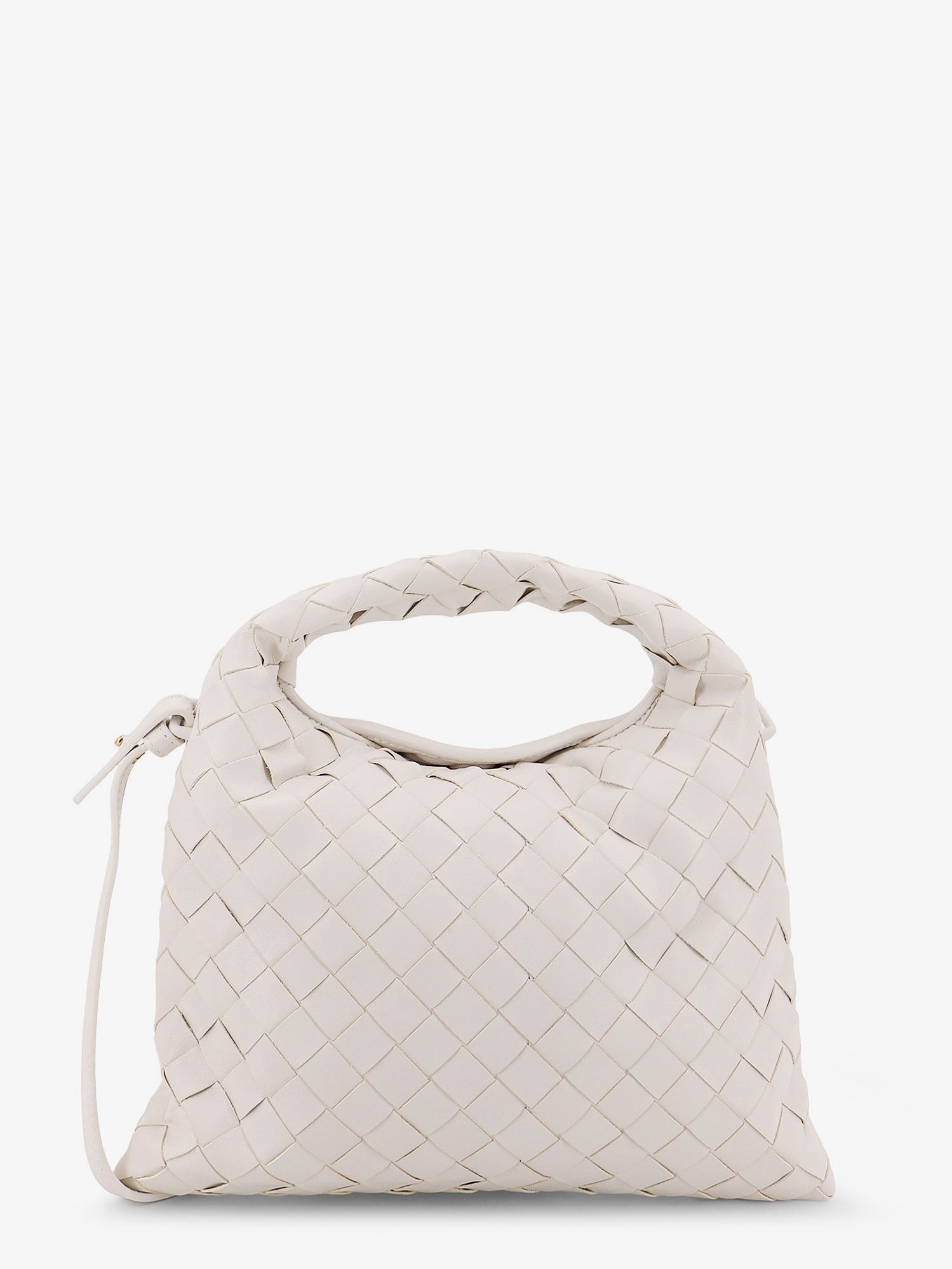 Bottega Veneta Women's Mini Hop Leather Crossbody Bag White