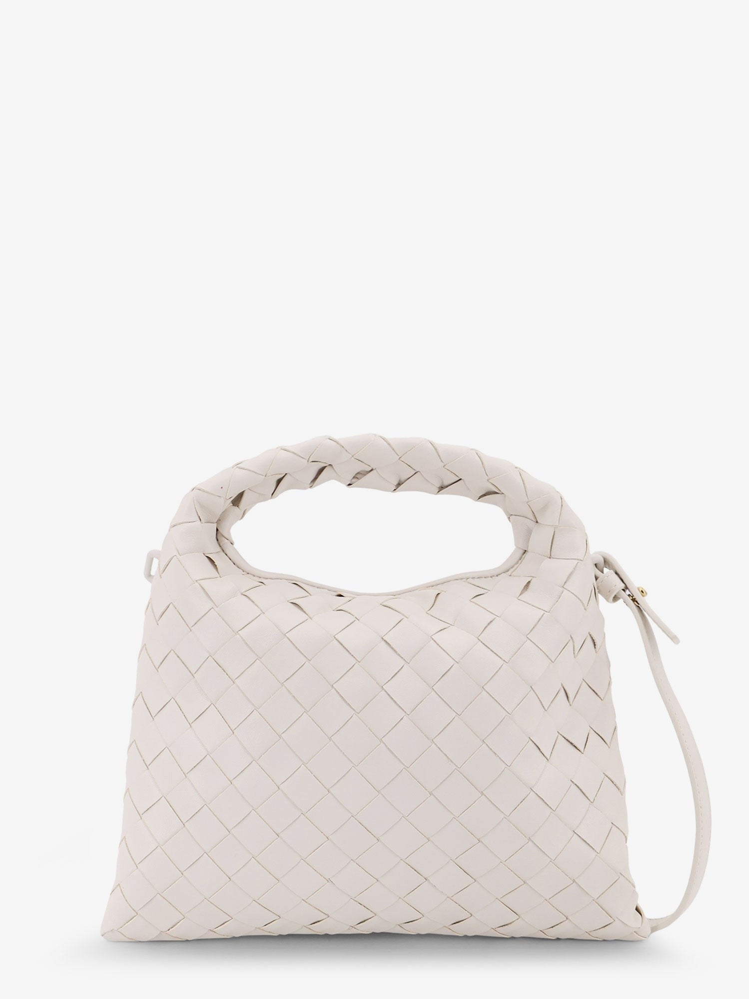 Bottega Veneta Women's Mini Hop Leather Crossbody Bag White