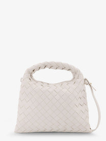 Bottega Veneta Women's Mini Hop Leather Crossbody Bag White