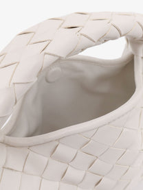 Bottega Veneta Women's Mini Hop Leather Crossbody Bag White