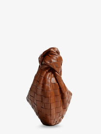 Bottega Veneta Women's Mini Jodie Leather Handbag Beige