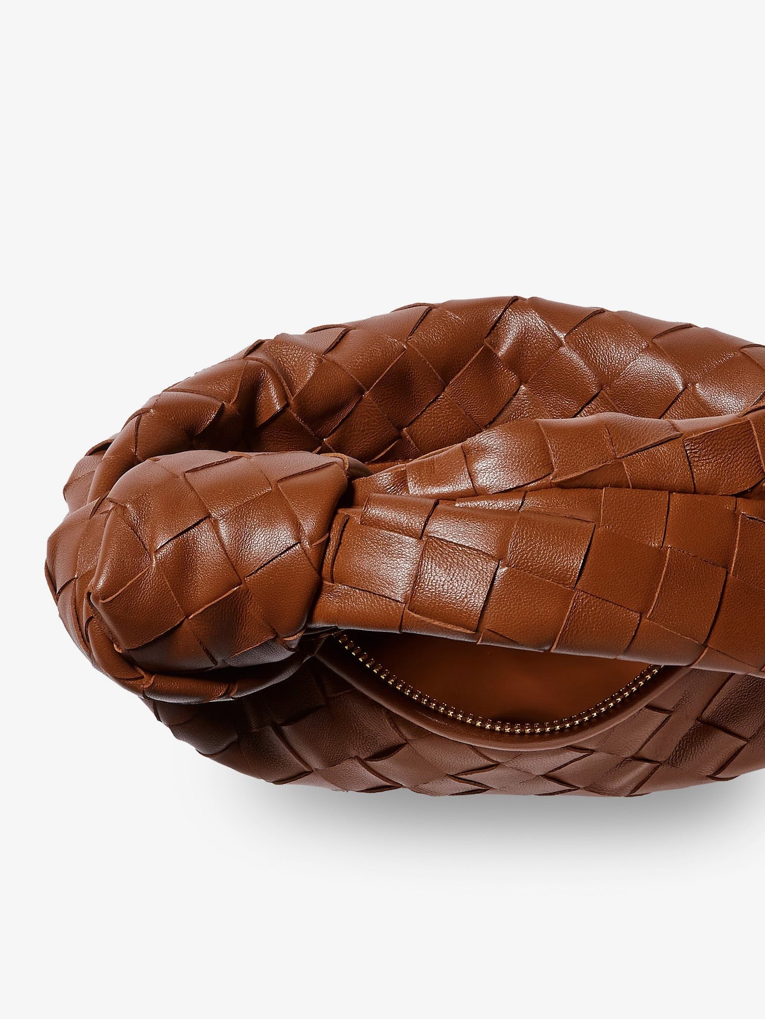 Bottega Veneta Women's Mini Jodie Leather Handbag Beige