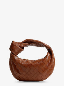 Bottega Veneta Women's Mini Jodie Leather Handbag Beige