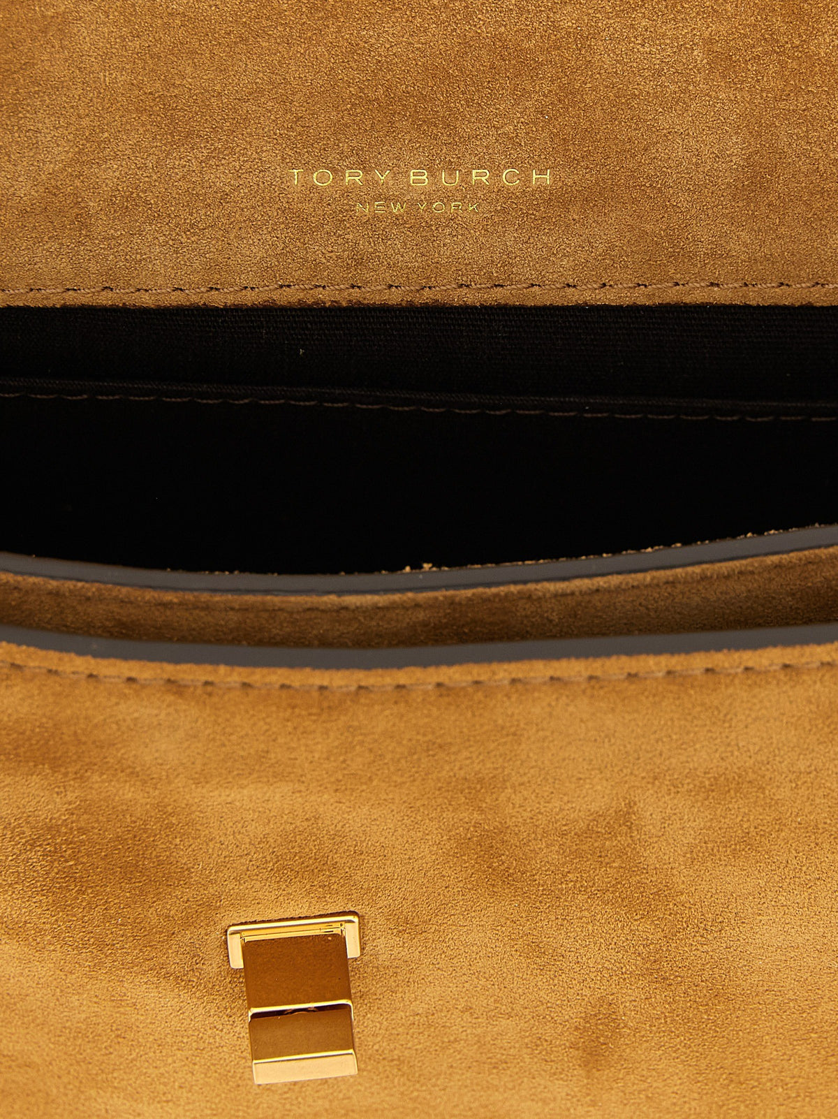 Tory Burch Mini Kira Turnlock Shoulder Bag Brown, view 4