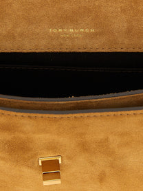 Tory Burch Mini Kira Turnlock Shoulder Bag Brown
