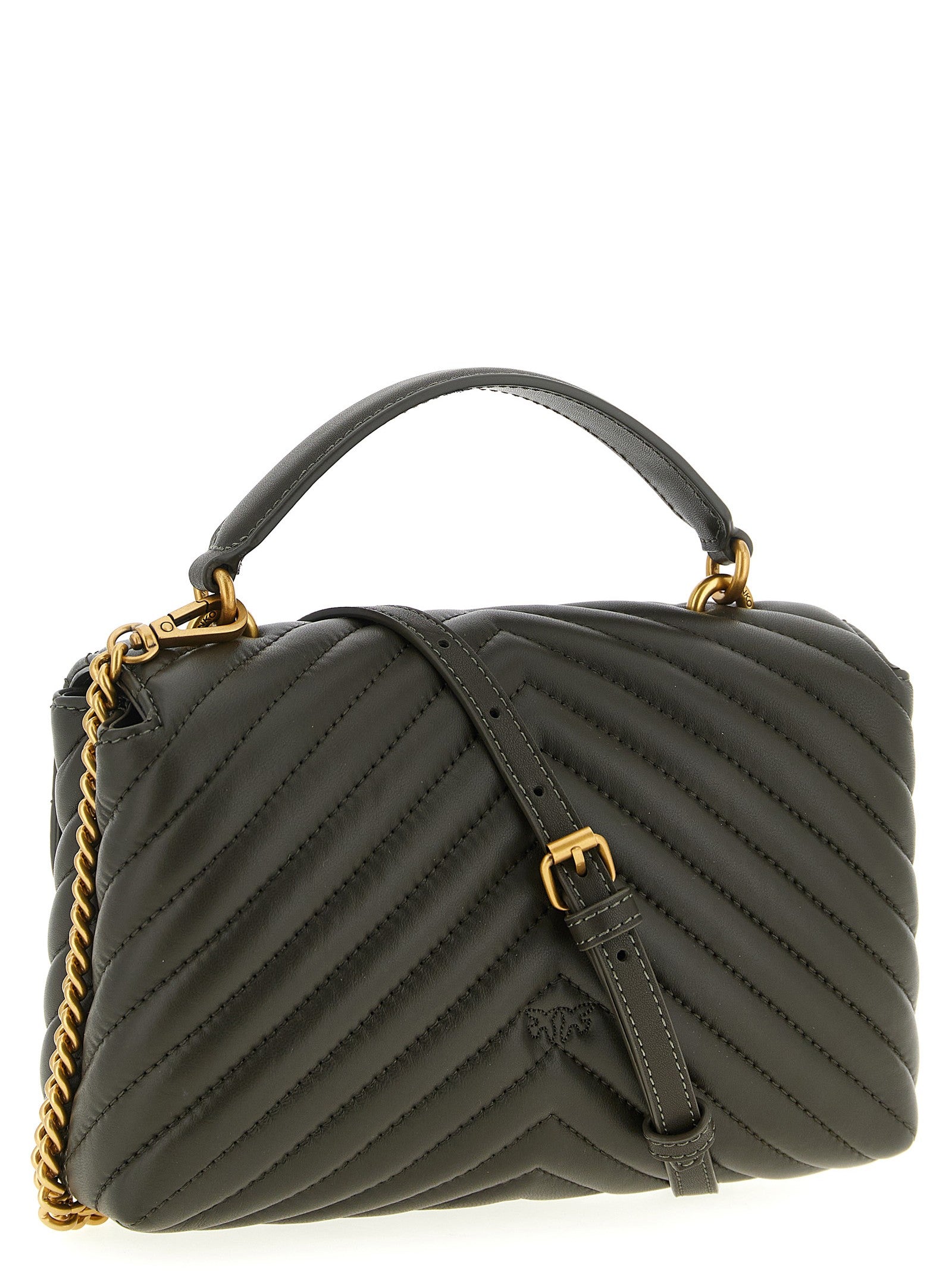 Pinko Mini Lady Love Puff Handbag Green