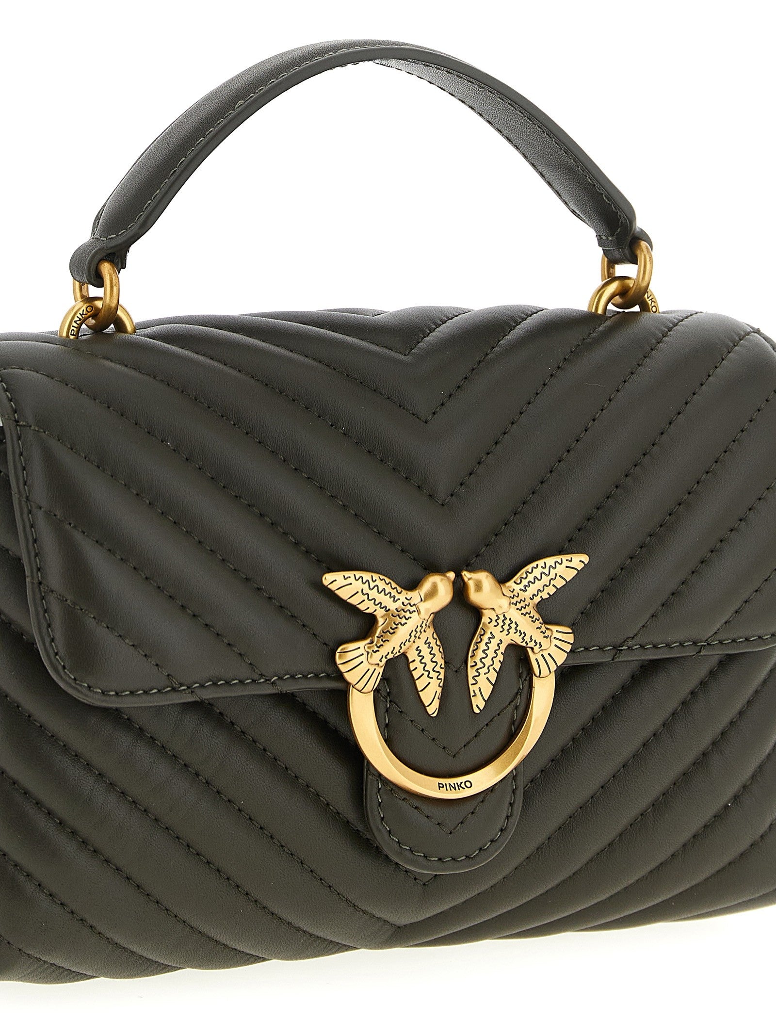 Pinko Mini Lady Love Puff Handbag Green