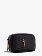 Saint Laurent Women's Mini Lou Quilted Leather Crossbody Bag Black