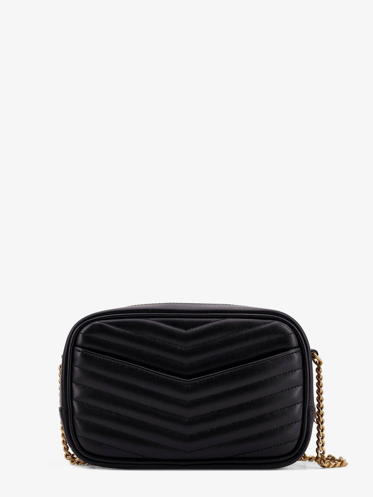 Saint Laurent Women's Mini Lou Quilted Leather Crossbody Bag Black