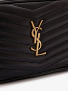 Saint Laurent Women's Mini Lou Quilted Leather Crossbody Bag Black