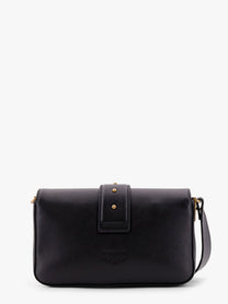 Pinko Women's Mini Love Bag Leather Crossbody Bag Black