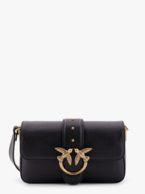 Pinko Women's Mini Love Bag Leather Crossbody Bag Black