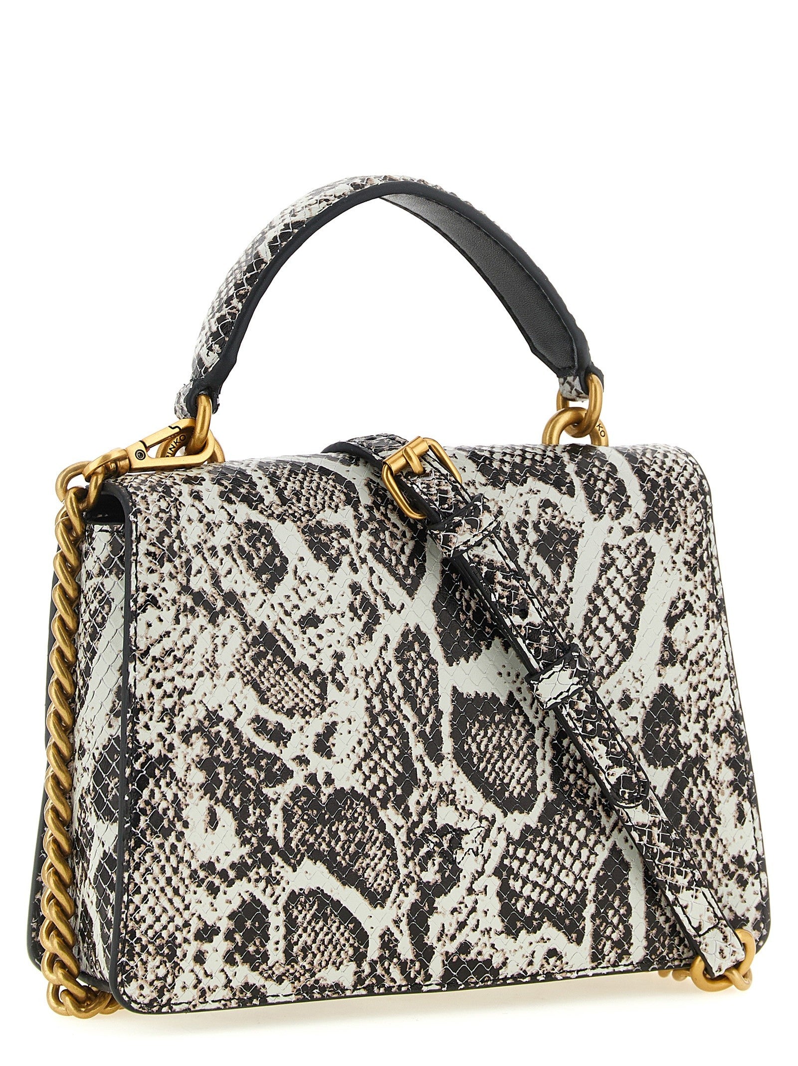 Pinko Mini Love One Light Handbag Grey