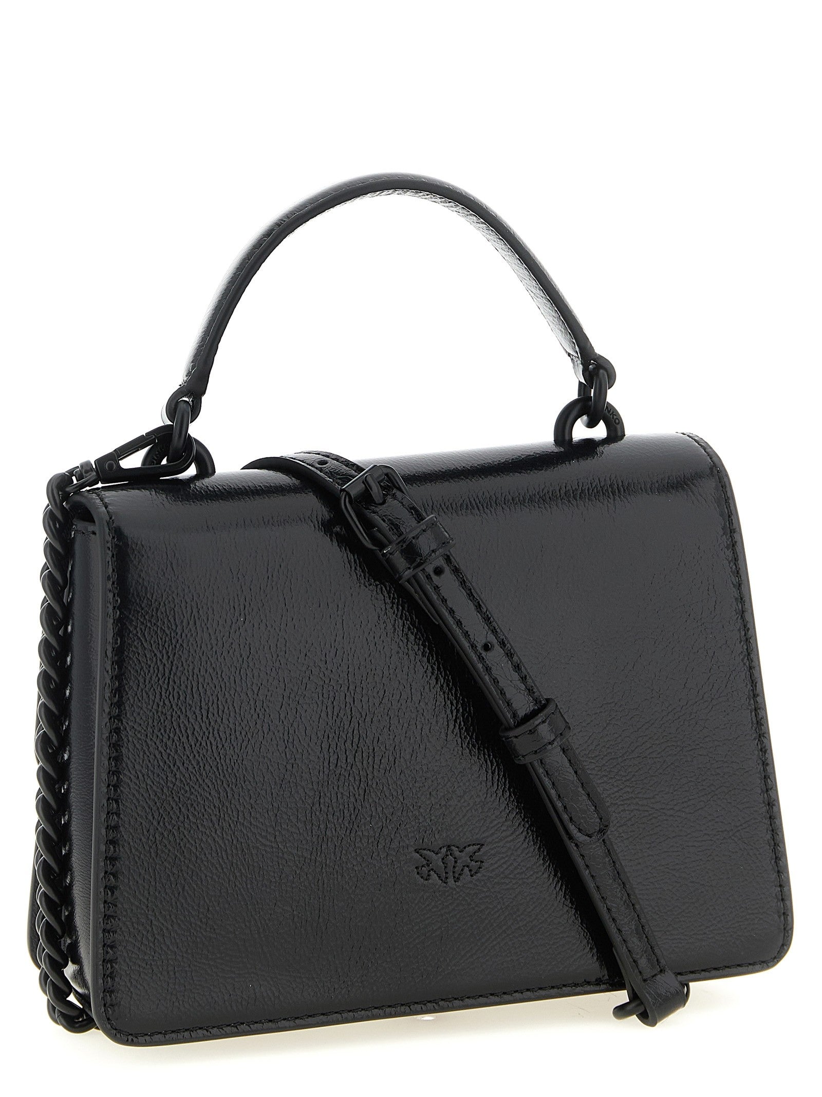 Pinko Mini Love One Light Handbag Black