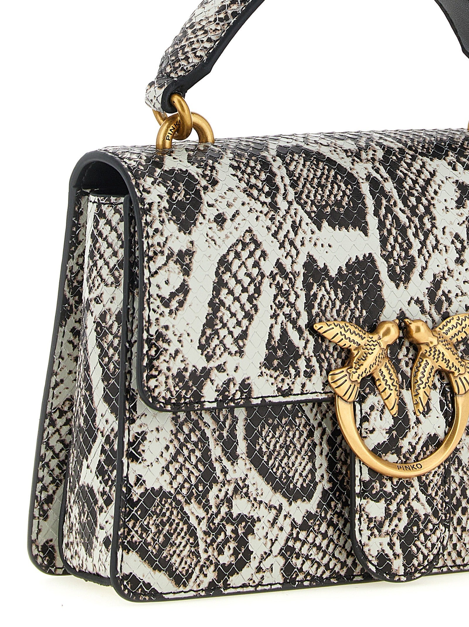 Pinko Mini Love One Light Handbag Grey