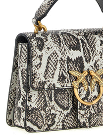 Pinko Mini Love One Light Handbag Grey