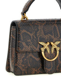 Pinko Mini Love One Light Handbag Brown