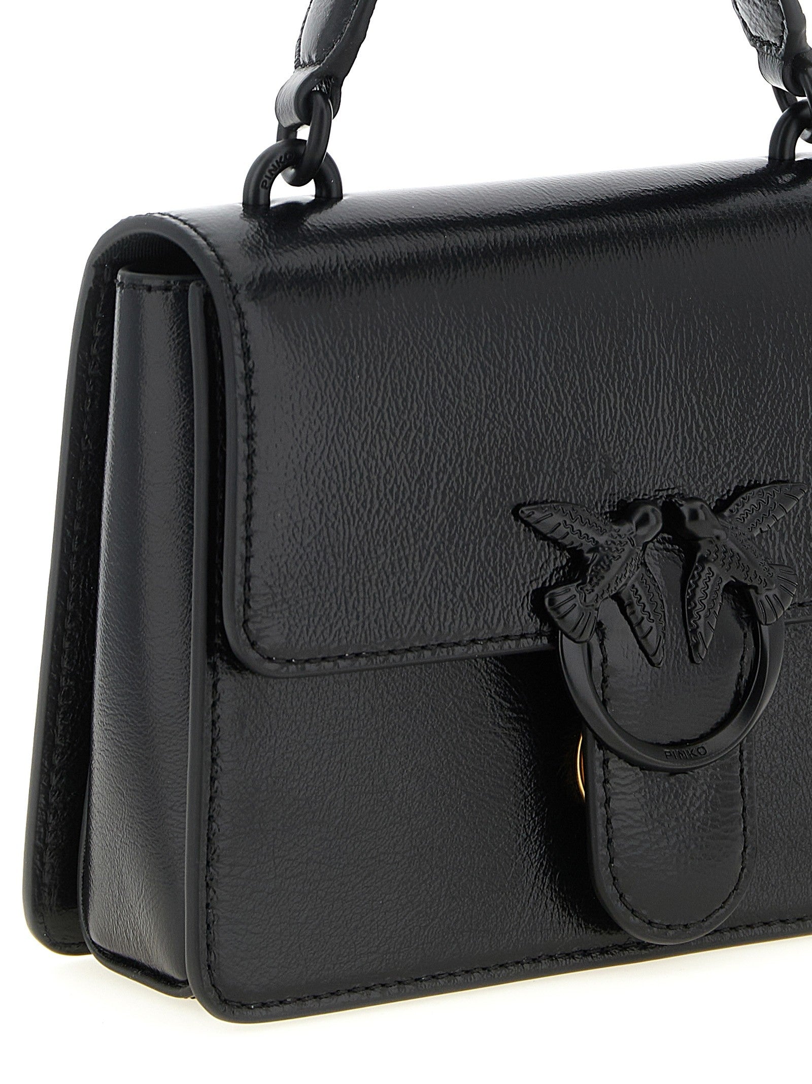 Pinko Mini Love One Light Handbag Black