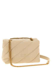 Pinko Mini Love Puff Crossbody Bag Beige