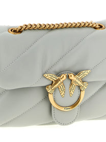 Pinko Mini Love Puff Crossbody Bag Grey