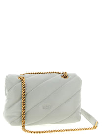 Pinko Mini Love Puff Crossbody Bag Grey