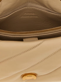 Pinko Mini Love Puff Crossbody Bag Beige