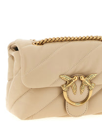 Pinko Mini Love Puff Crossbody Bag Beige
