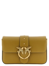 Pinko Mini Love Slouchy Shoulder Bag Green