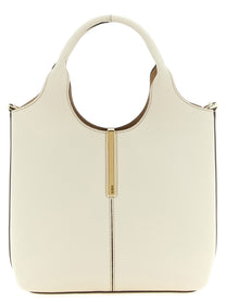 Tod's Mini Metal Plate Shopping Bag White