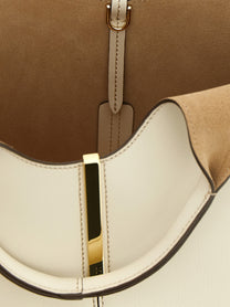Tod's Mini Metal Plate Shopping Bag White