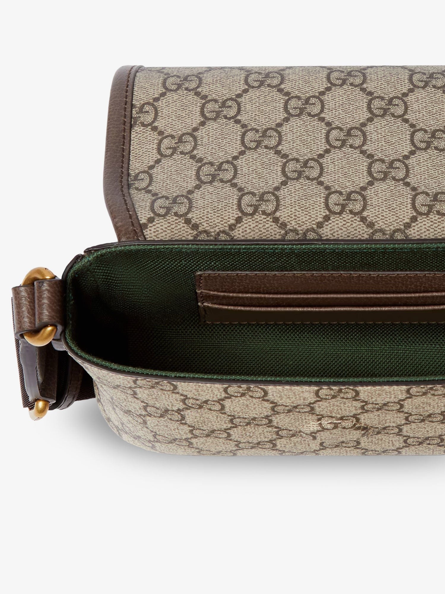 Gucci Men's Mini Ophidia GG Fabric Crossbody Bag Beige