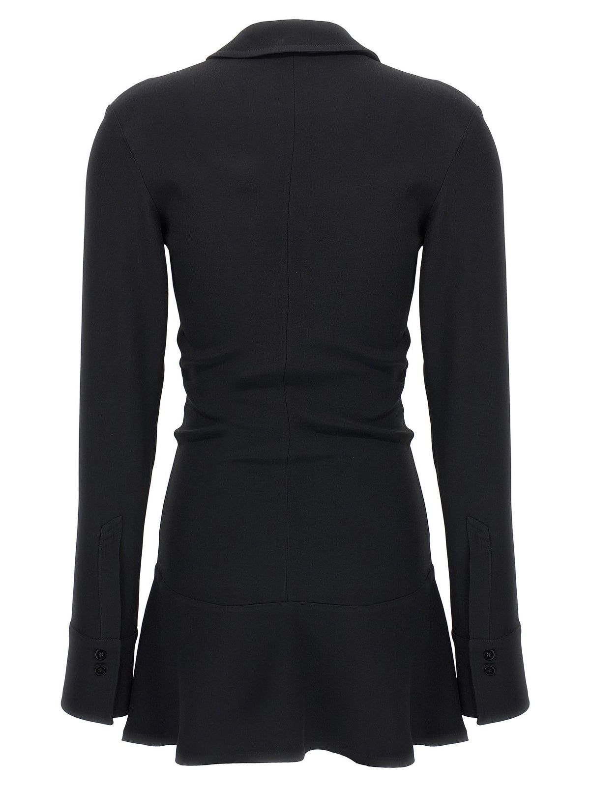The Attico Mini Polo Dress Black