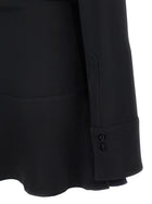 The Attico Mini Polo Dress Black, view 4